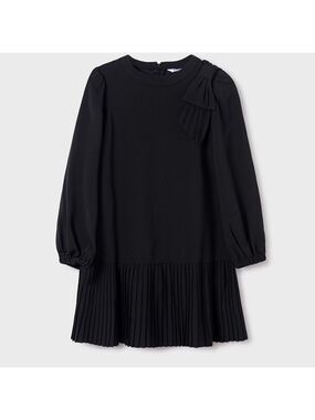 Mayoral Elegant Black Pleated Dress